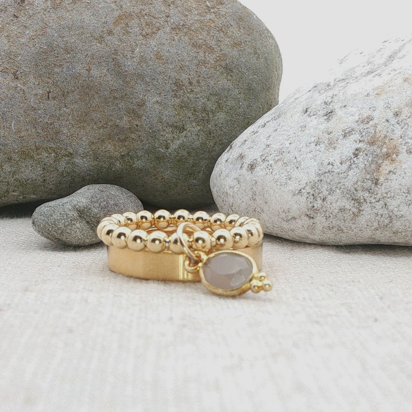 Olga Ribler Anelli: Ring SET Edelstahl & Silber Grösse 52 – Nuovo (secondo la descrizione) da Luzern venduto da Schmuckoutlet