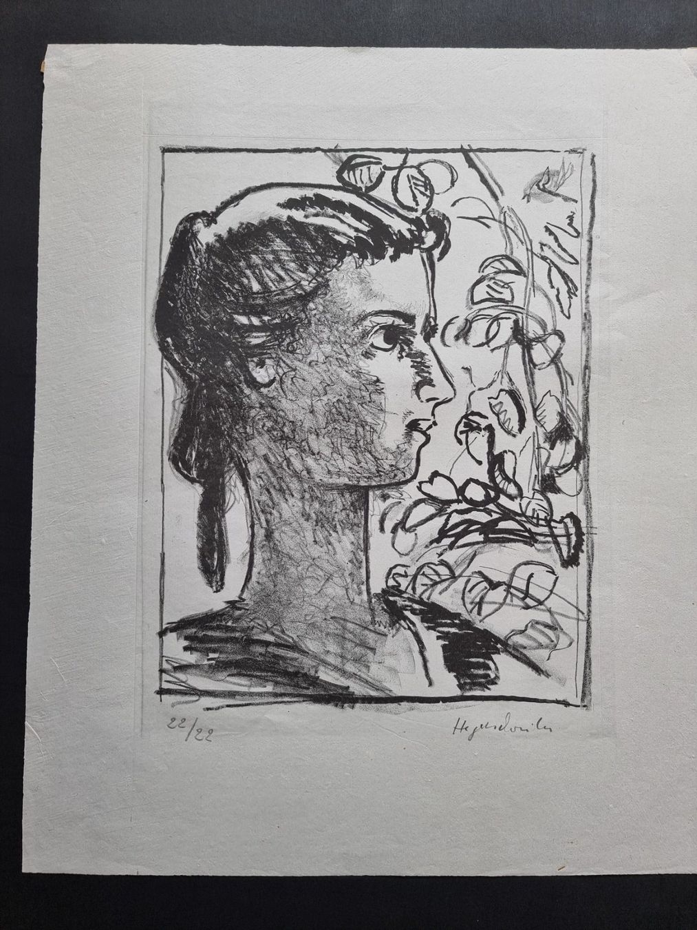 Grafiken & Lithographien: MAX HEGETSCHWEILER LITHOGRAPHIE SIGNIERT NUMMERIERT – Gebraucht aus Gersau von grafik-kunst 1
