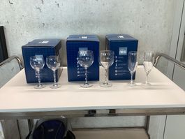 Gläser Set mit gedrehtem Stiel 18 Stk- Wiitergäh
