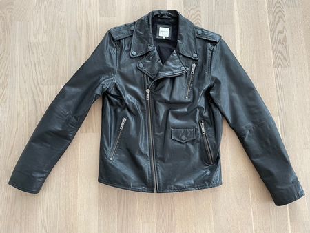 Schwarze Lederjacke Jack & Jones Grösse S, guter Zustand!