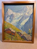 Ölgemälde A. MÜLLER – Blick von Mürren auf Eiger & Mönch