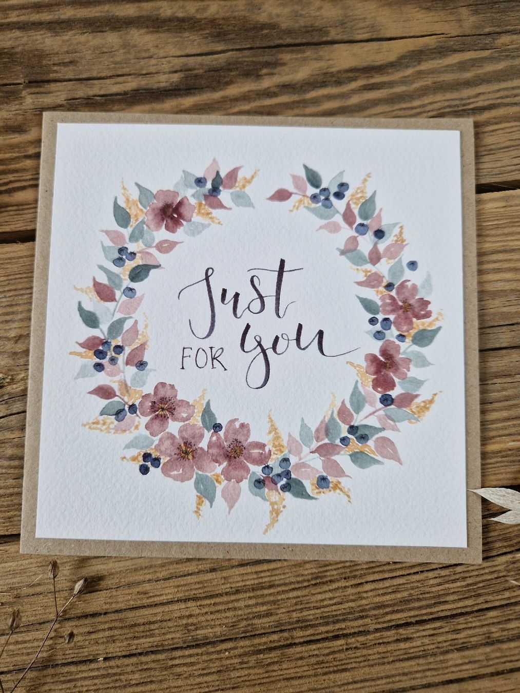 Karten: Handgemachte Grusskarte - Just for you – Neu und originalverpackt aus Grosshöchstetten von sim_t9dc 1