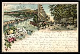 Litho Genéve, Place du Molard, Pont de 