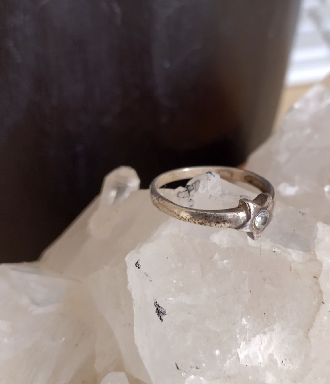Anelli: RING SILBER 925 - STERN UND ZIRKONIA – Usato da Romanshorn venduto da Glitzer-Paradies