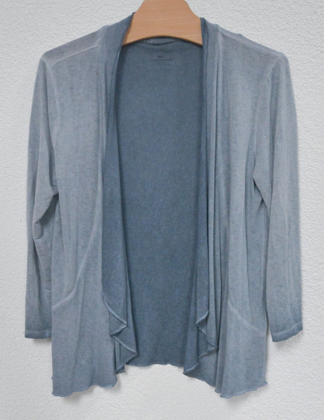 Tom Tailor Giacche: leichte, offene Shirtjacke von Tom Tailor – Usato da Niederhasli venduto da littledrop 1