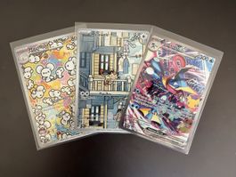 3 Pokemon Karten Maushold Meowth Greninja ex Zustand Neu!!