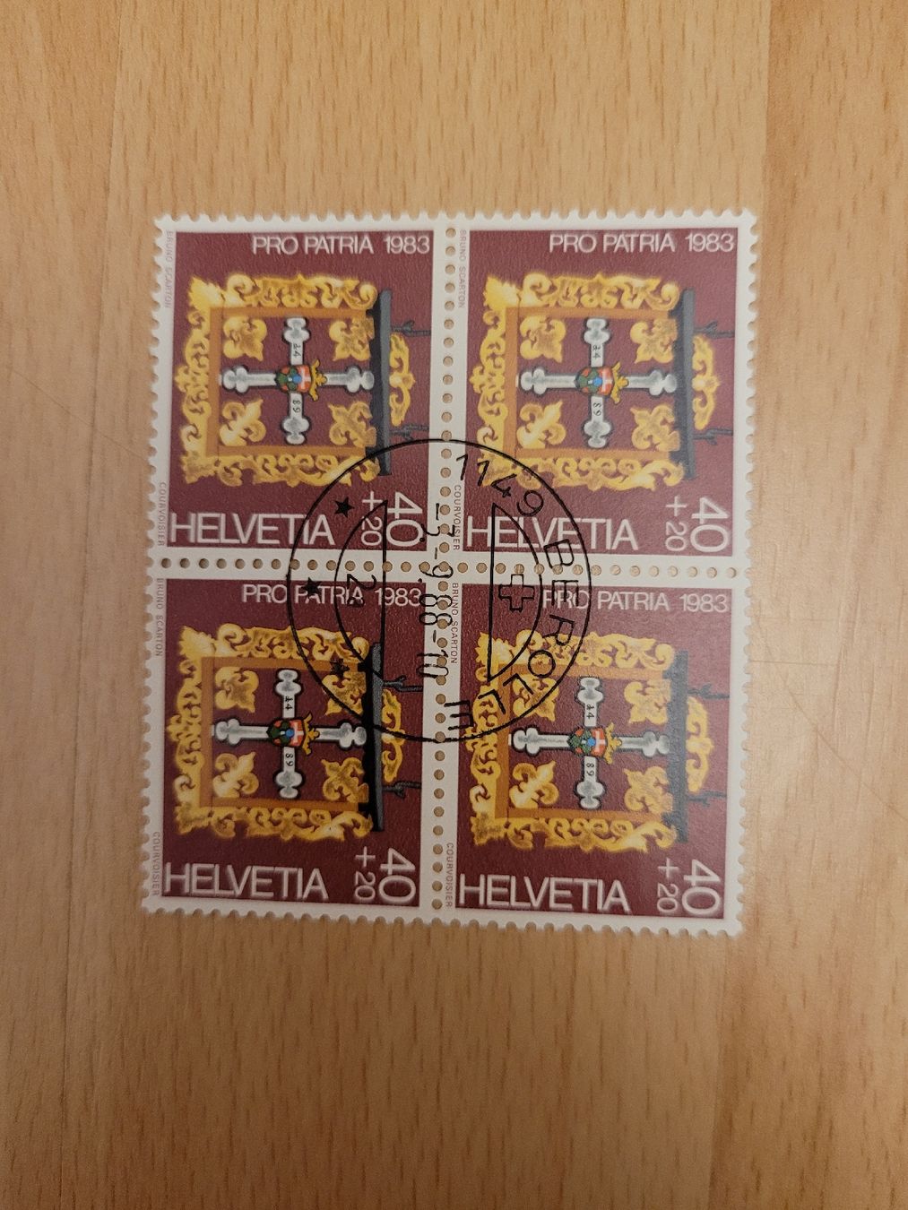 Tutti i francobolli: 4er Block Pro Patria – Usato da Inwil venduto da Flower2325