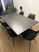 6 schwarze Esszimmerstühle Bonito