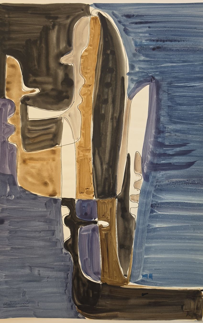 Gemälde: Lill Tschudi Original,  42x30cm – Gebraucht aus Emmenbrücke von Kunstankaufverkauf 4