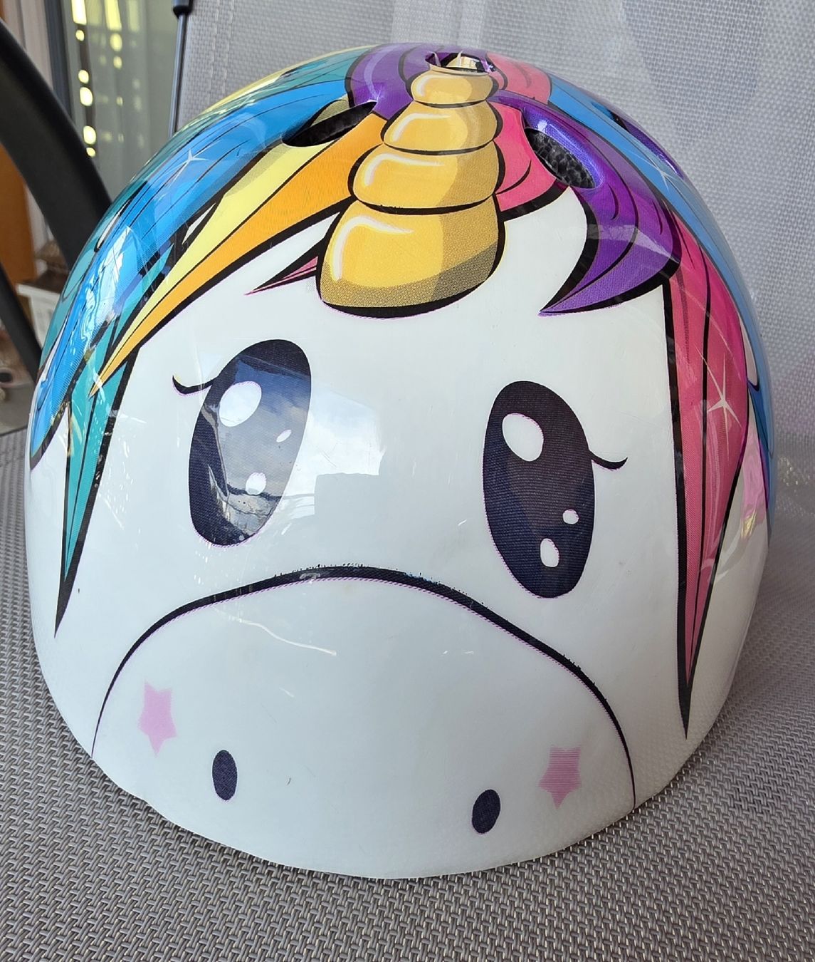Helme: Kinderhelm Einhorn Grösse 50-54 cm gebraucht – Gebraucht aus Zell LU von claro62