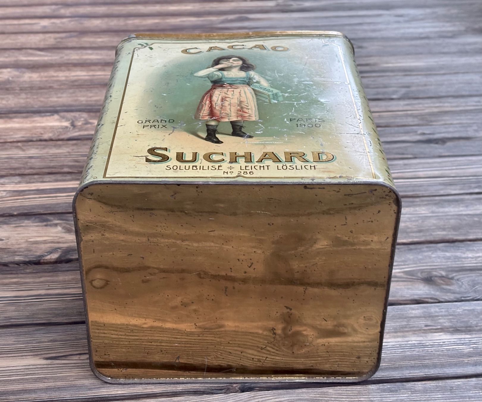 Suchard Barattoli: antike grosse SUCHARD CACAO Blechbüchse – Usato da Lüchingen venduto da Eeizo 5