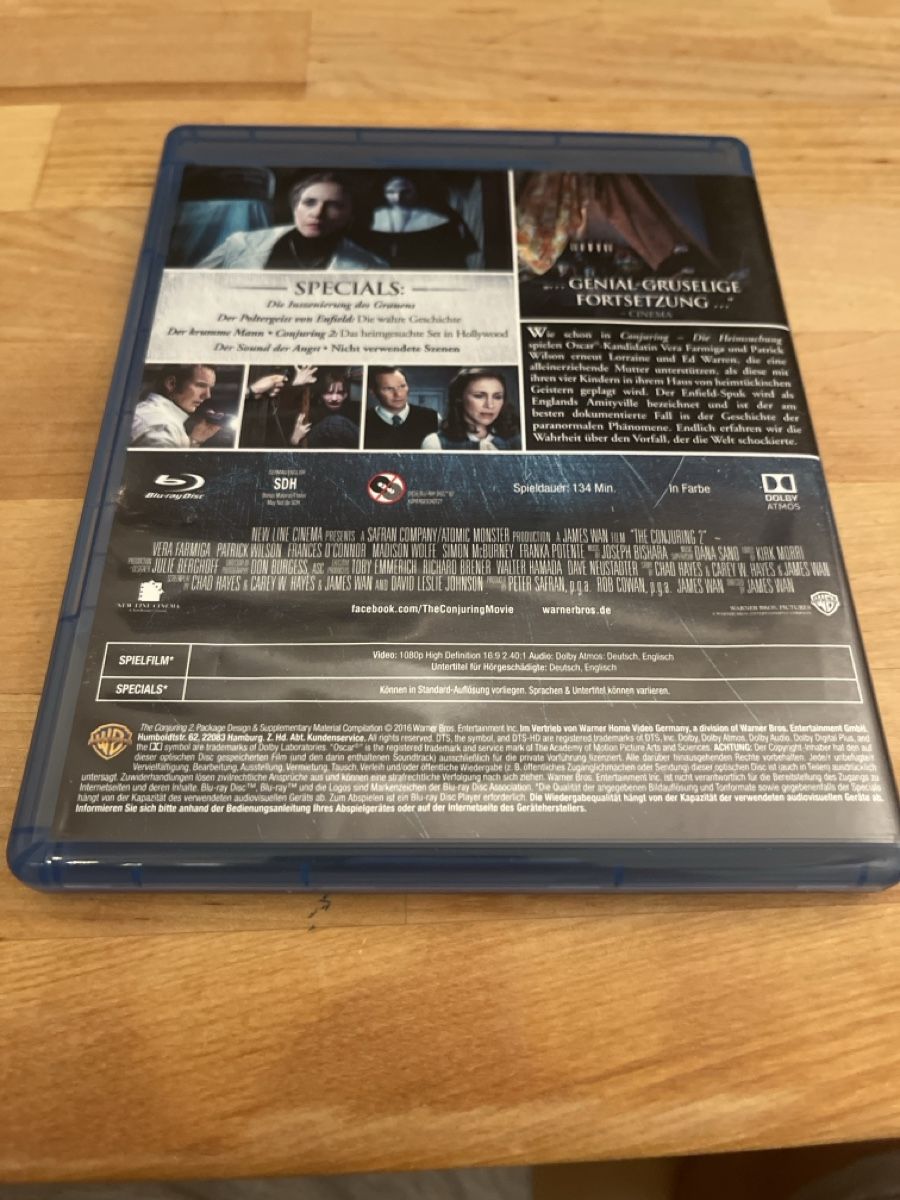 Tous les DVDs: Conjuring 2 Blu-ray – D'occasion à Sargans par pat_lqj7 1