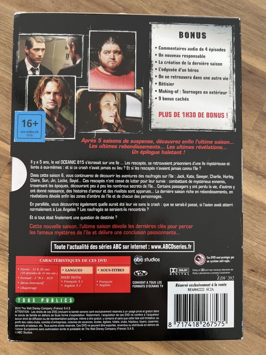 Tutti i DVDs: Coffret DVD Lost Saisons 1 à 6 Complet – Nuovo (secondo la descrizione) da Forel FR venduto da Papillon2020 3