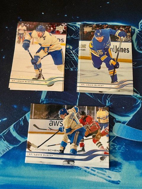NHL Carte collezionabili: NHL/Upper Deck Serie2/2025-2026/Base/St.Louis Blues – Nuovo (secondo la descrizione) da Jegenstorf venduto da Hcm