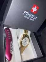 Neupreis 399.-Primex Swiss Made goldfarben mit Klappmesse