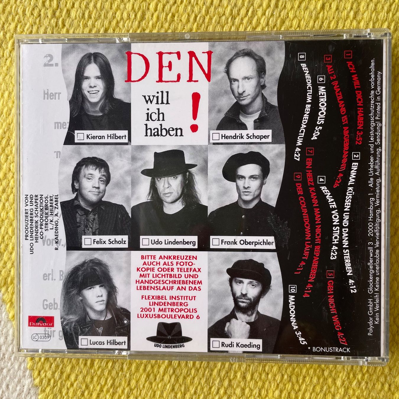 CD: UDO LINDENBERG-ICH WILL DICH HABEN – Usato da Rorschacherberg venduto da CD-Roli 1