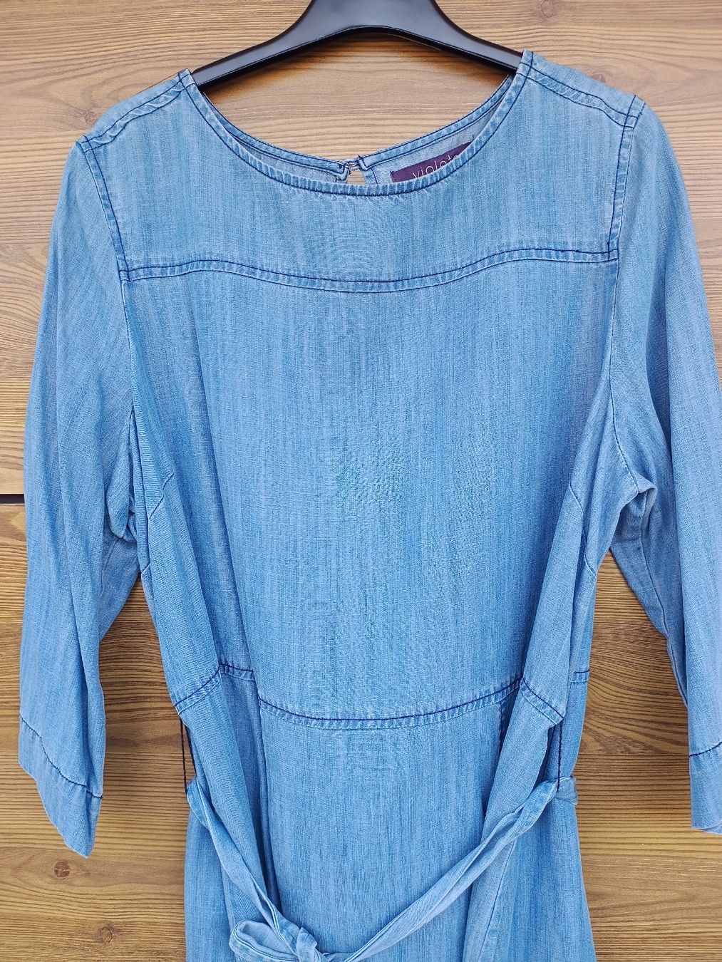Vestiti: Robe en lyocel / jean clair Violeta by Mango taille L – Nuovo (secondo la descrizione) da Genève venduto da Brachiopode 1