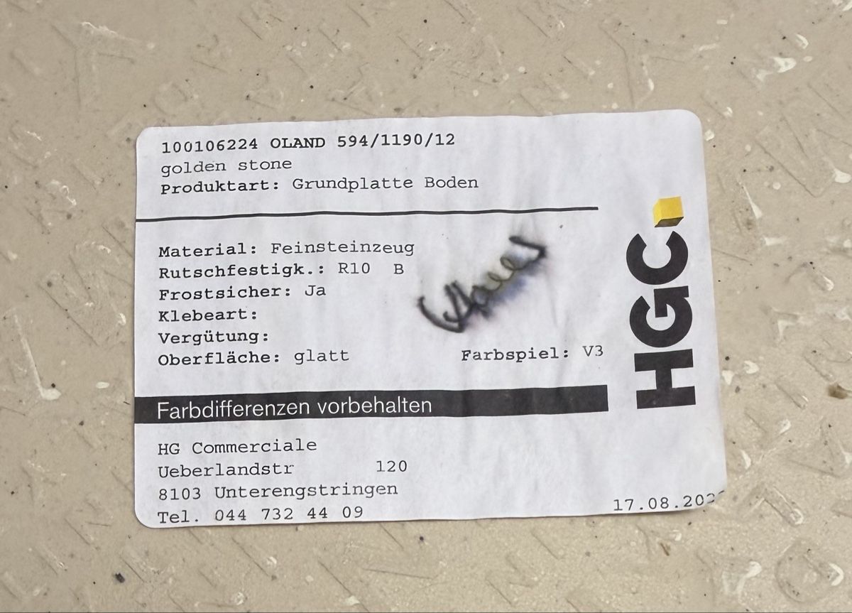 Bodenbeläge: Feinsteinzeug GigaCer Faenza, Italien – Neu (gemäss Beschreibung) aus Erlenbach ZH von kla_9jxy 8
