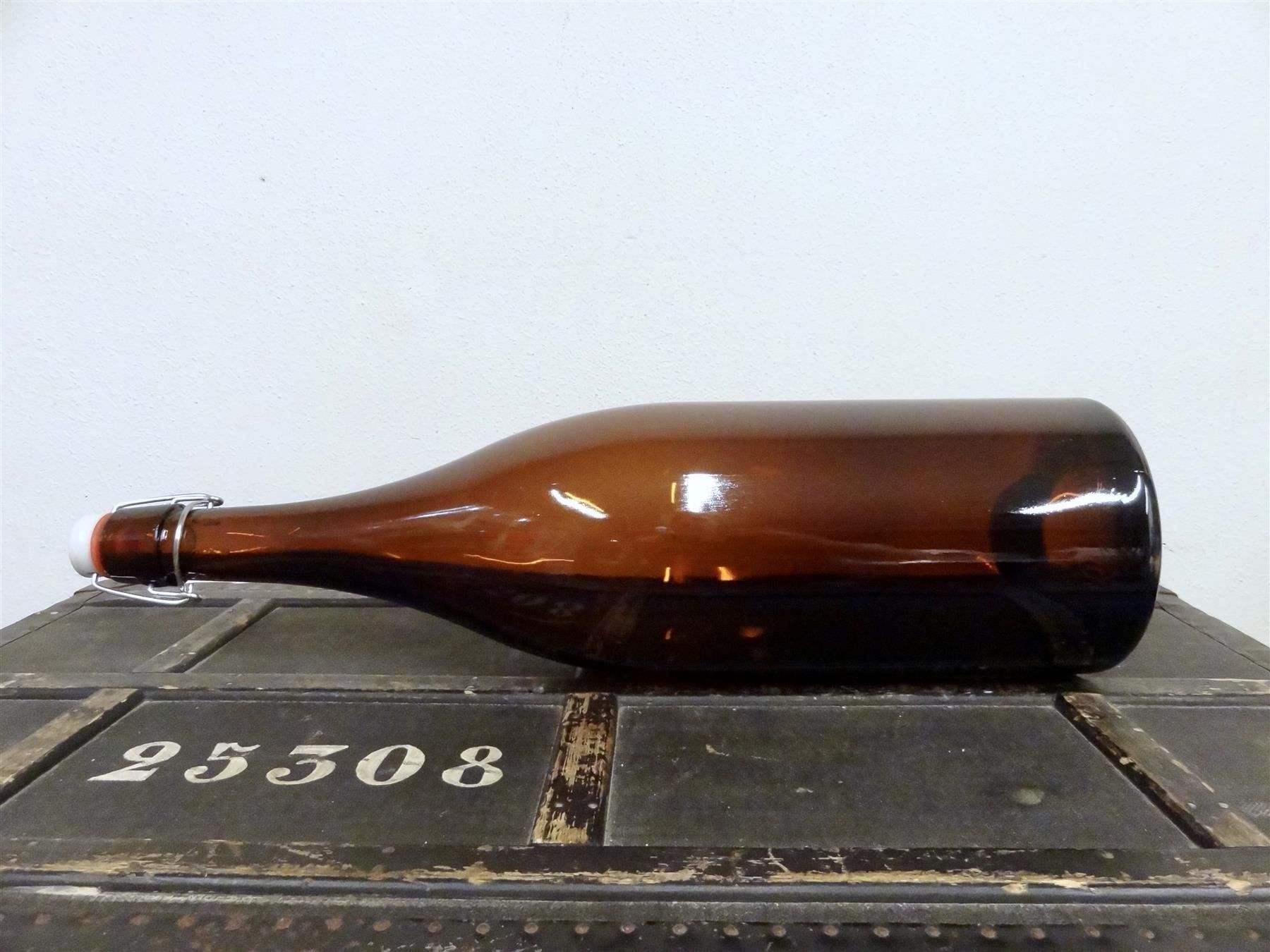 Gläser, Krüge & Flaschen: 3 LITER FLASCHE BÜGELVERSCHLUSS RIESIG – Gebraucht aus Kerzers von Flaschenposten 1