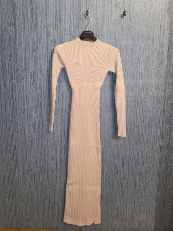 Bershka - Robe moulante beige, taille XS