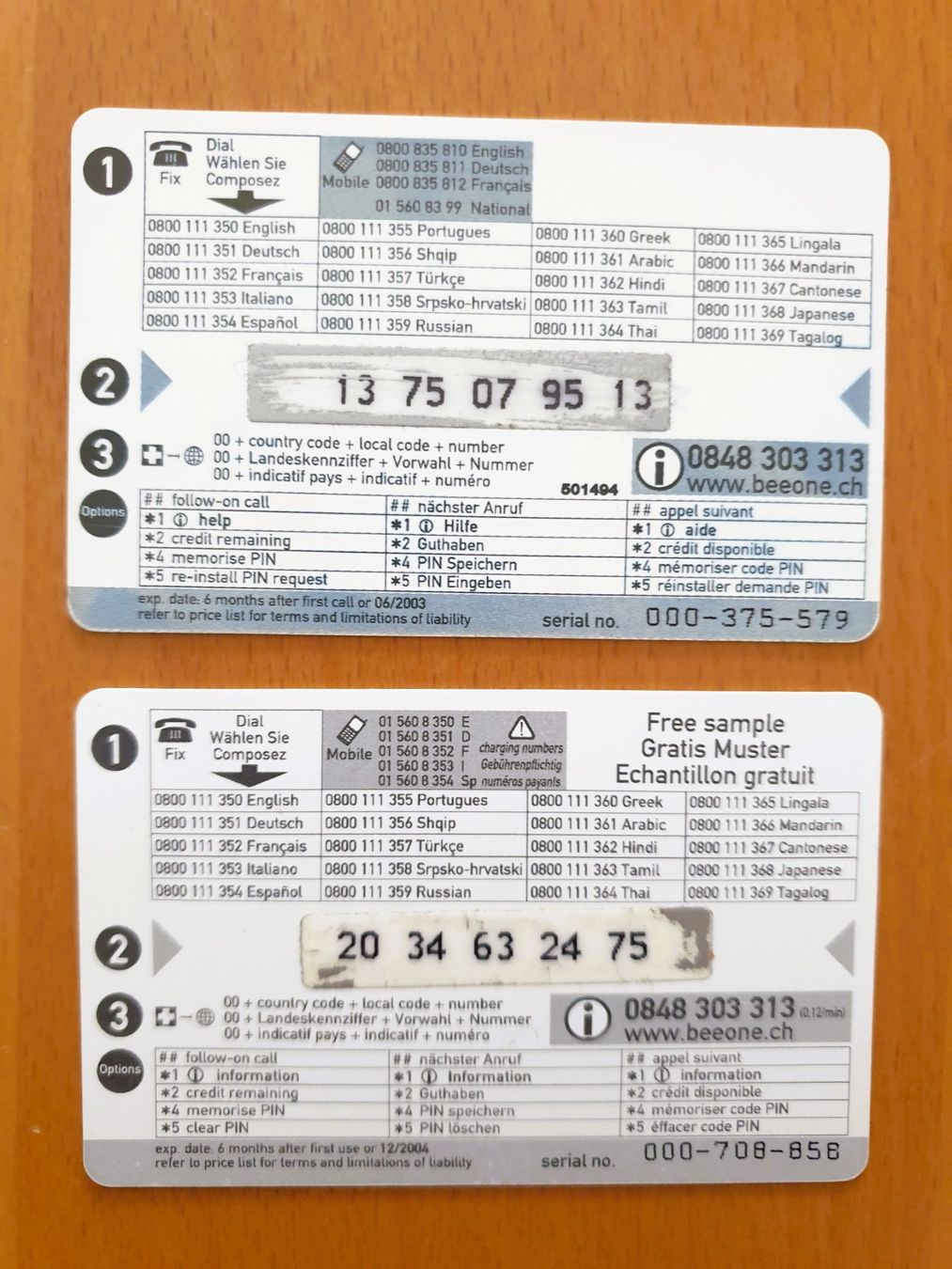 Schede telefoniche: DIVERSE - PREPAID - SCHWEIZ – Usato da Brüttisellen venduto da Nighttrain