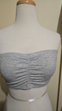 Graues Chicorée Bustier-Bandeau-Top, Gr. XL