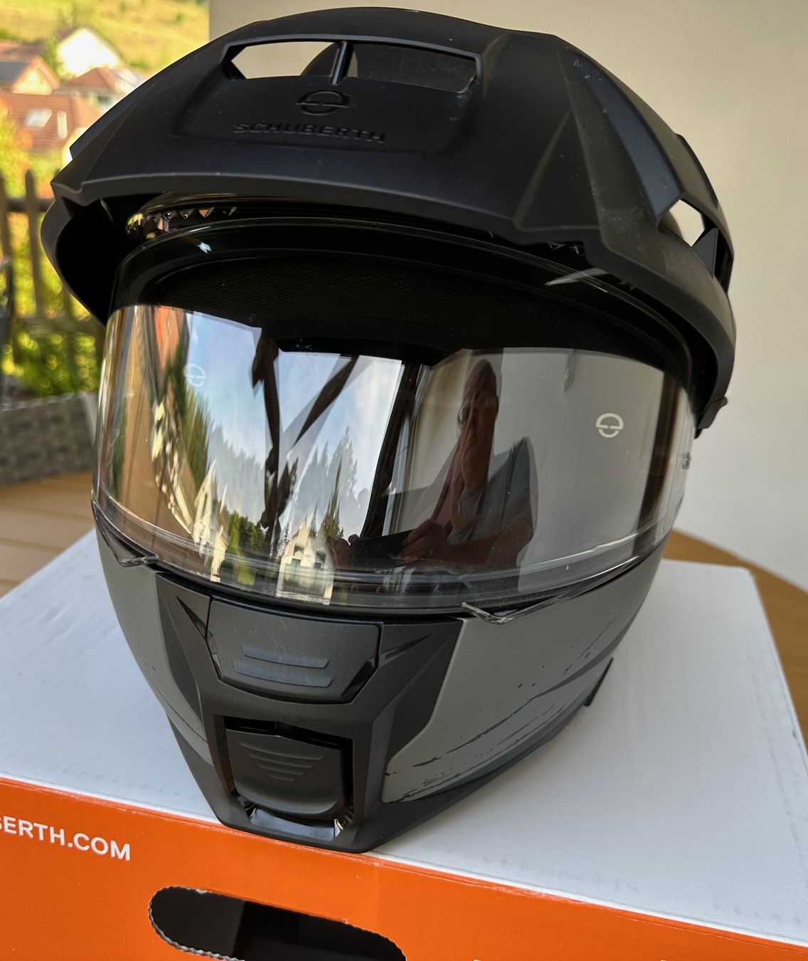 Schuberth Casques & visières: Schubert E2 Motorrad Klapphelm Gr 59 (L) mit SC2 Headset – Neuf (Voir description) à Brittnau par Dismoth 2