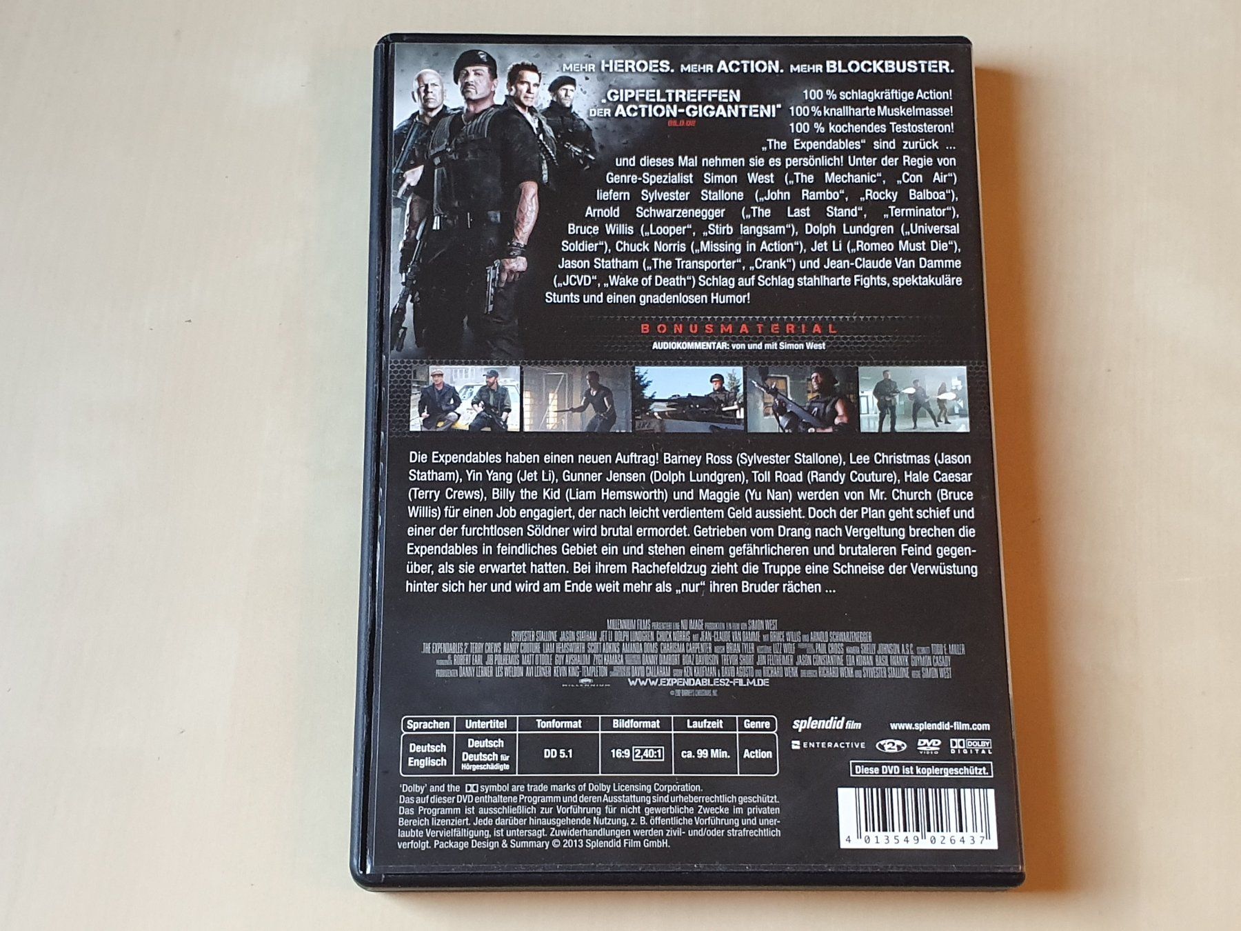Tutti i DVDs: The Expendables 2 – Usato da Stansstad venduto da collectorsshop 1