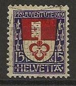 PRO JUVENTUTE 1919 15 Rp. Wappen Obwalden