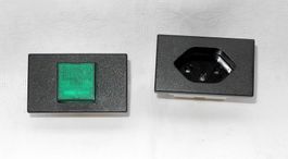 9 Netzeinbaudosen FELLER 87003.FLF.60 und 1  Leuchtschalter