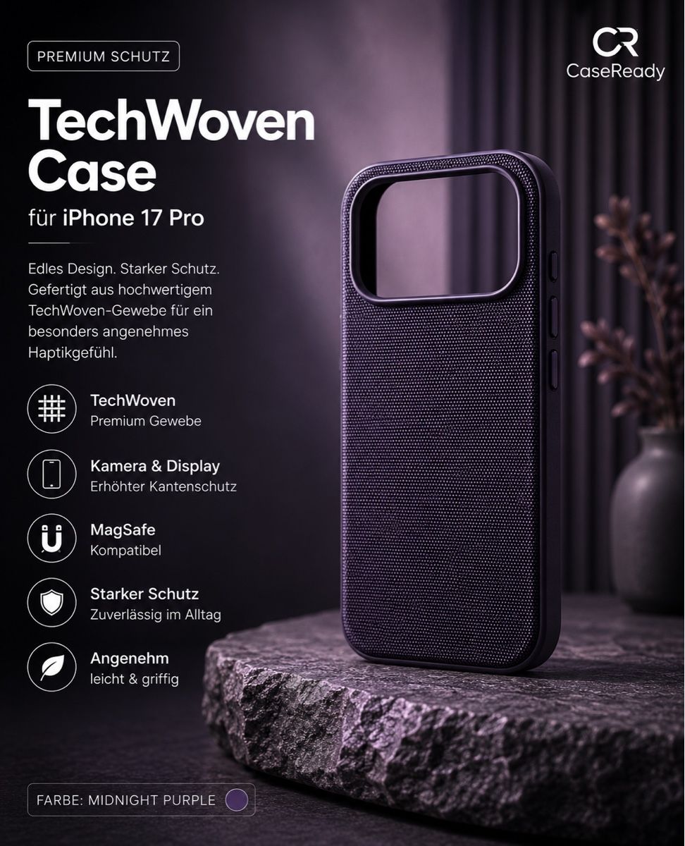 Coques & Protection écran: TechWoven Case iPhone 17 Pro – Neuf avec emballage d'origine à Basel par CaseReady