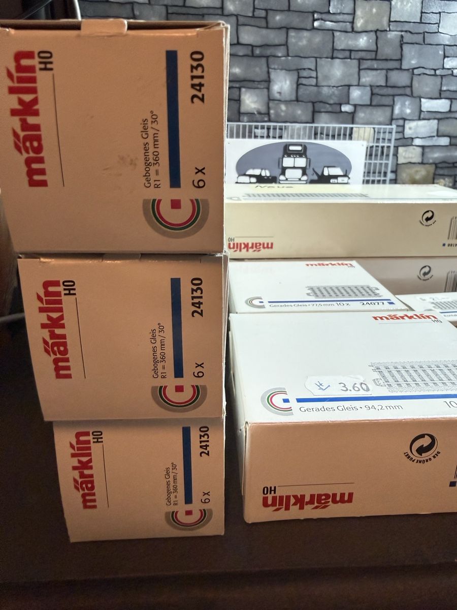 Märklin Modellini di ferrovie: Märklin HO Gleise Konvolut  – Usato da Altdorf UR venduto da modellbau-widmer 4