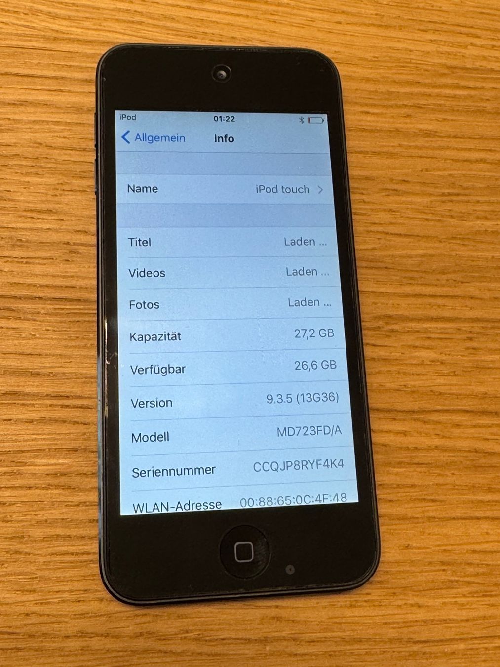 Apple Lettore multimediale portatile: iPod Touch 5th gen – Usato da Zollikofen venduto da lagavulin03 2