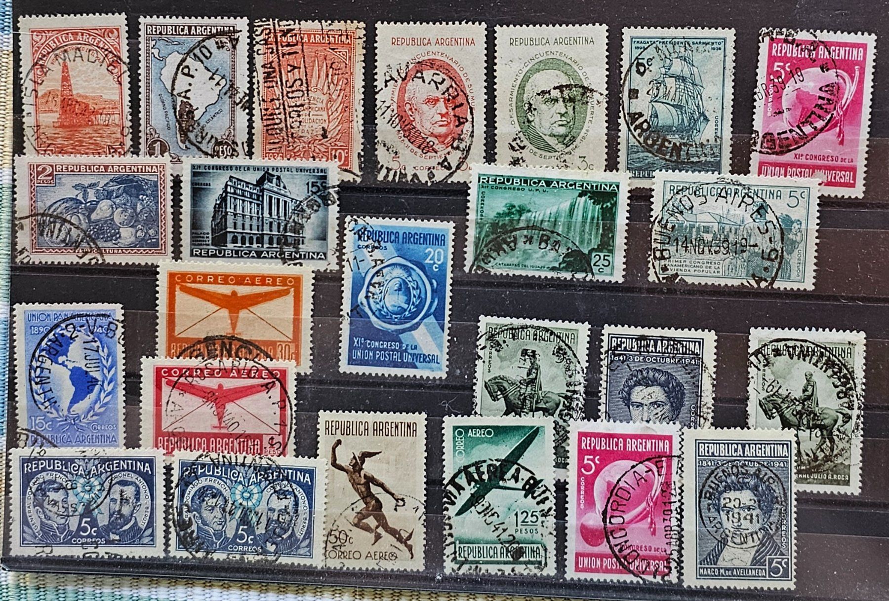 Tutti i francobolli: ARGENTINE timbres obl. 1935-41 – Usato da Les Valettes venduto da Nuba1