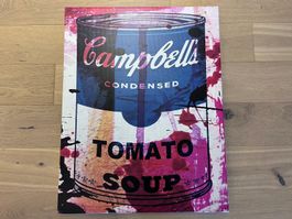 Campbell’s Soup Pop-Art Leinwandbild – 70 × 90 cm – Druck