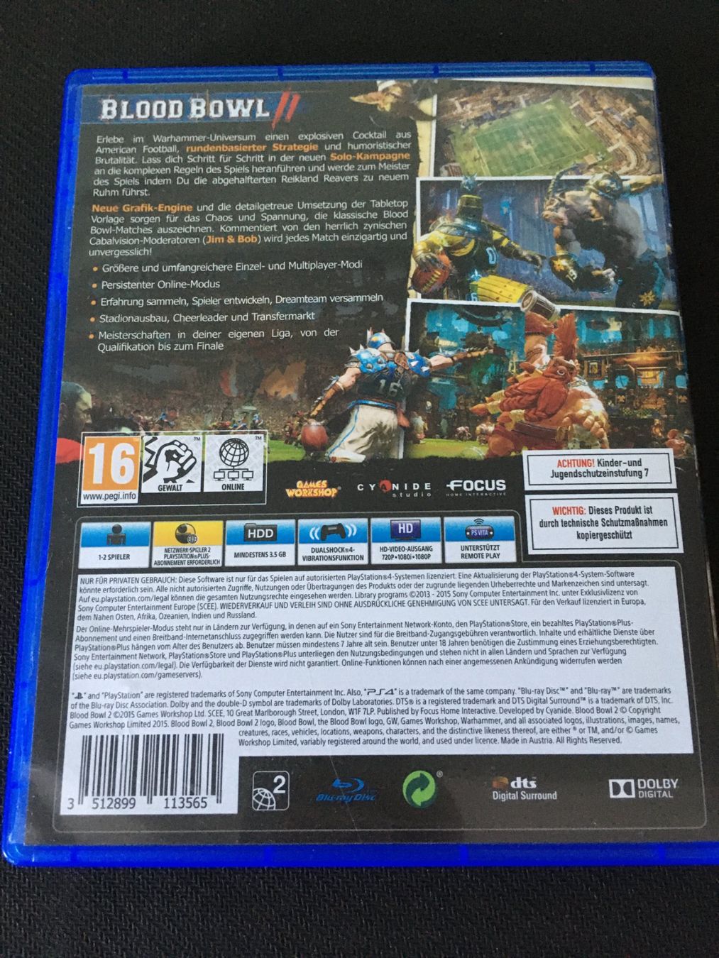 Sony Spiele: Blood Bowl 2 für PS4 – Gebraucht aus St.Gallen von sjosjo 1