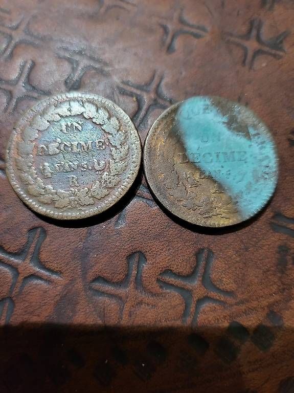 Tutti le monete: 2 monnaie 1 décime – Usato da Lausanne venduto da ber_qk5j