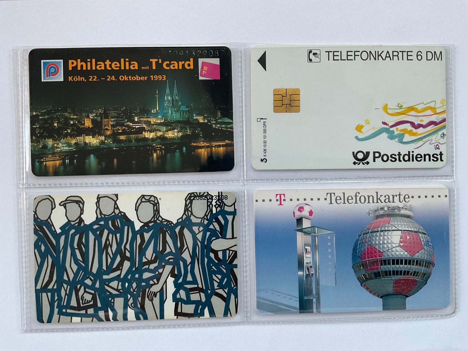 Schede telefoniche: 4 Telefonkarten Deutschland – Usato da Winterthur venduto da Grap75