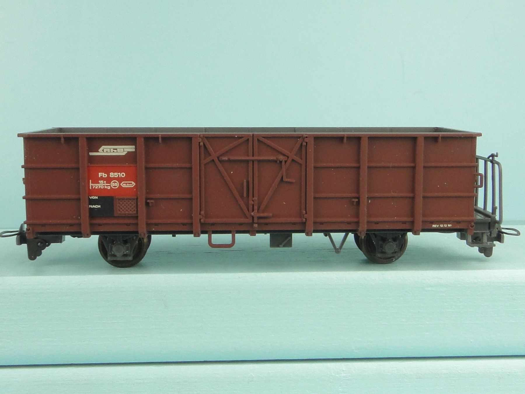 Bemo Modellini di ferrovie: BEMO 2055 H0e RhB Güterwagen Fb 8510 – Usato da Bülach venduto da cann11 3