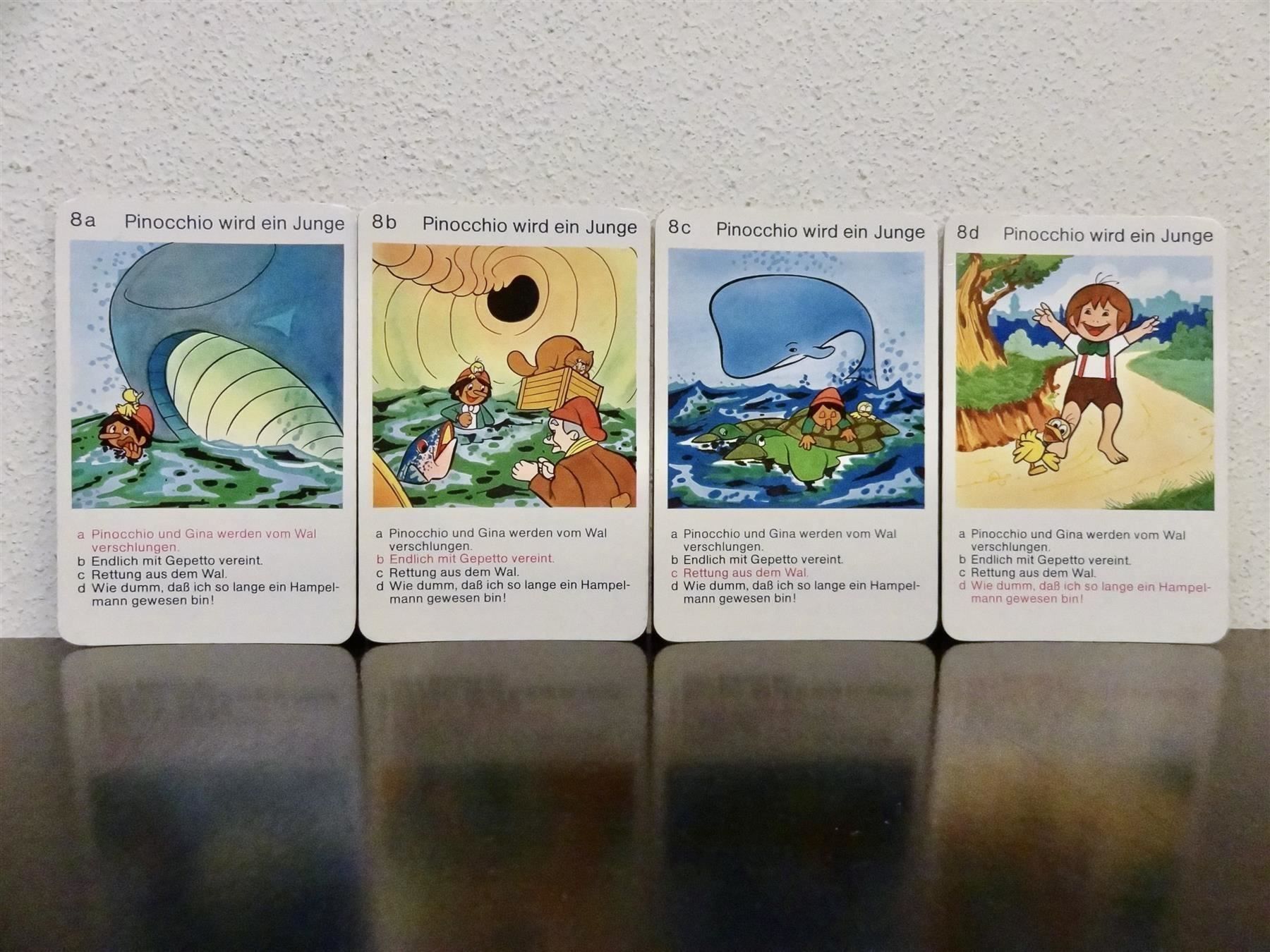 Spiele: schönes altes Quartett PINOCCHIO 1977 – Gebraucht aus Kerzers von wisaundso 9