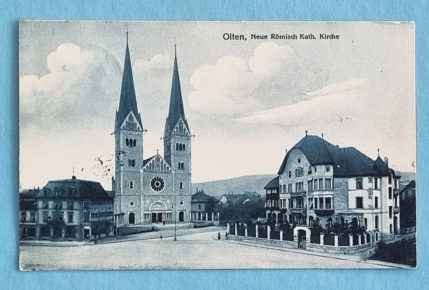 Cartoline postali: Olten - Neue Kirche - 1914 – Usato da Rothrist venduto da RROENK