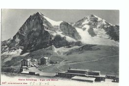 Kleine Scheidegg Station Hotels,  Eiger und Mönch  1906