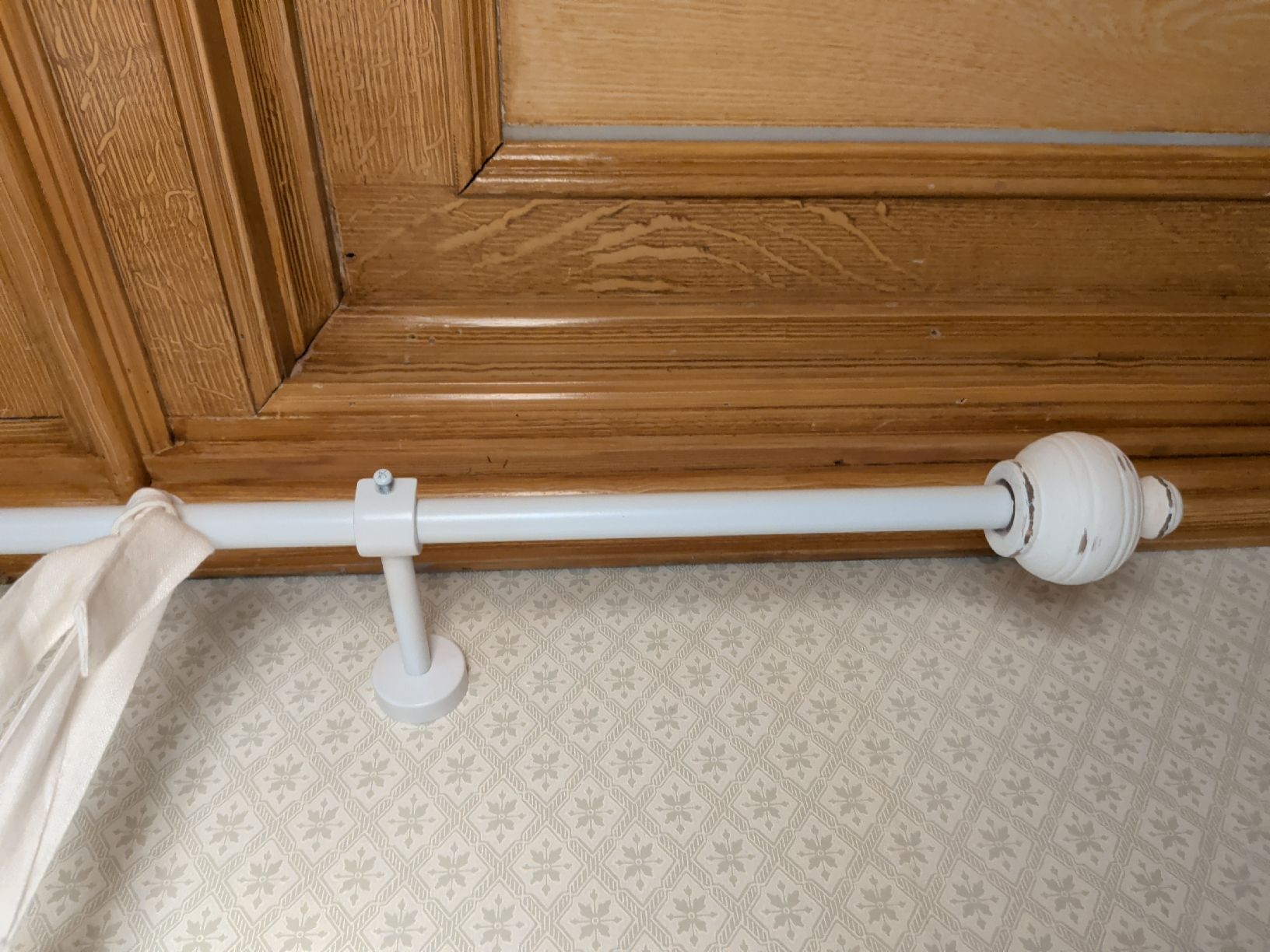 Tende: Shabby Chic Gardine mit Gardinenstange – Usato da Dietfurt venduto da Subforce1853 7