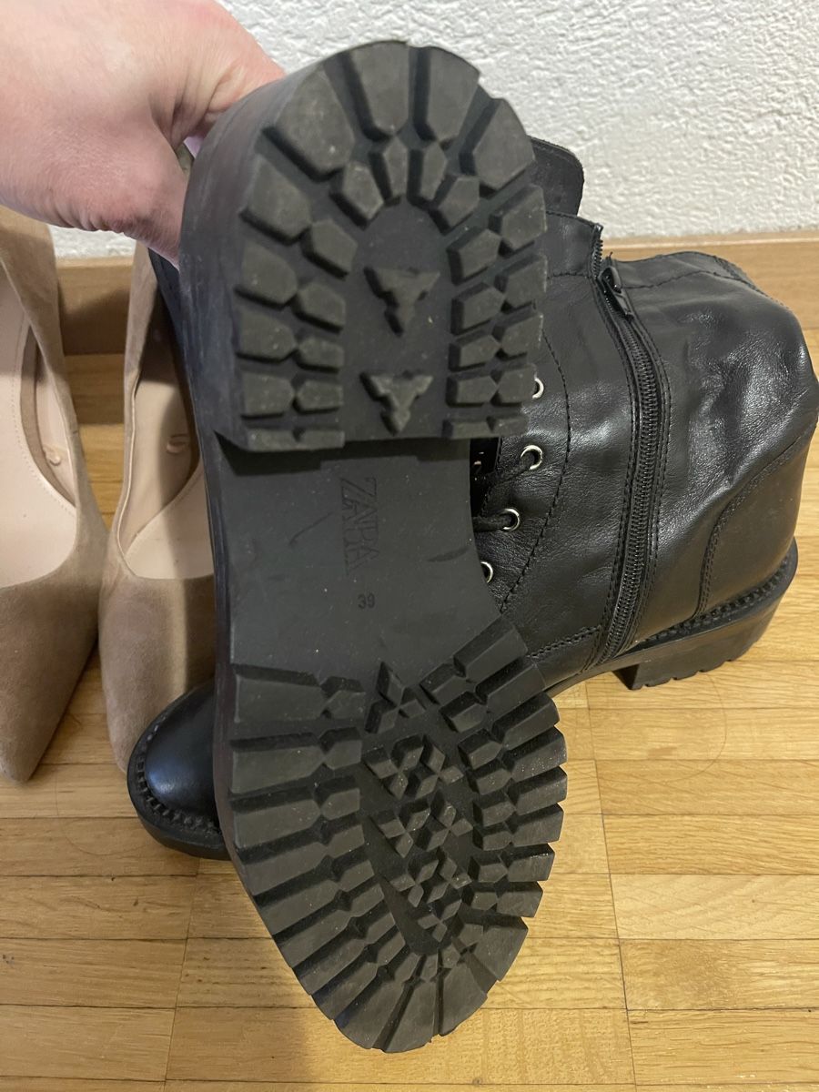 Damenschuhe: Zara Echtleder Stiefeletten/ Versand Möglich – Gebraucht aus Zürich von Fashionista00 2