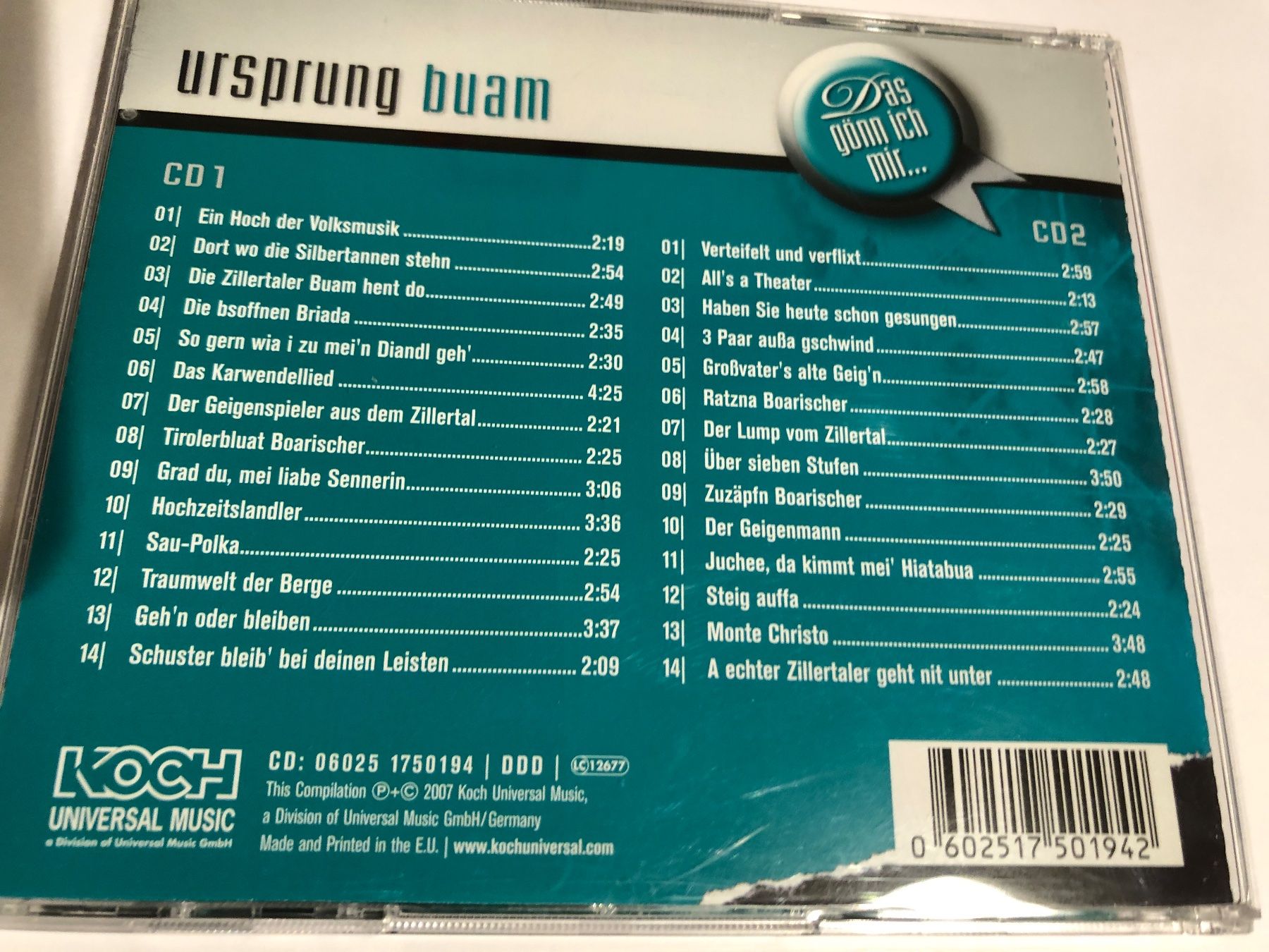 CD: Ursprung Buam – Usato da Arth venduto da Vrecam51 1
