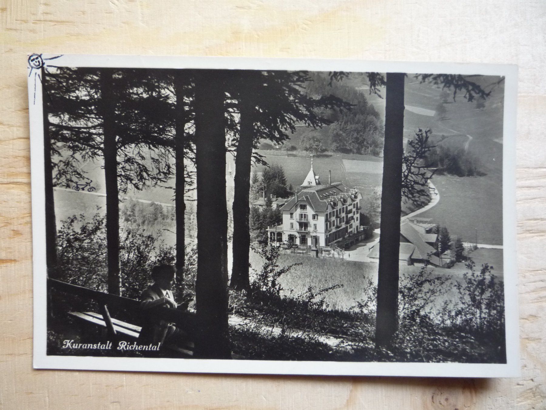 Cartoline postali: Kuranstalt Richenthal, 4.VI.35 – Usato da Rieden SG venduto da Brockehuesli