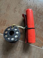 Taucherboje mit Reel orange gebrauchter Zustand
