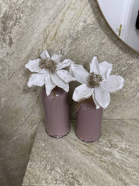 Tutte le decorazioni: rosa deko vase set OHNE sträuche – Usato da Adligenswil venduto da balboa5 2