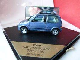 Fiat 500 blau - soleil 1996 in OVP %% Ausverkauf %%