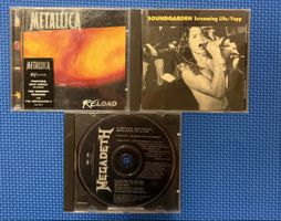3 Music CDs Metallica / Soundgarden / Megadeth